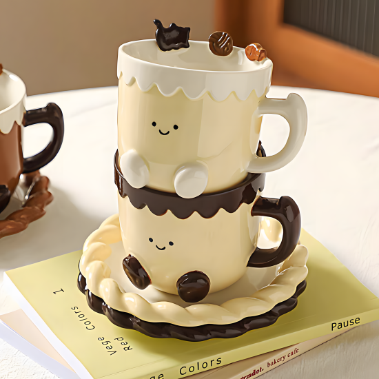 Porcelain Mug & Saucer